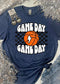 *DTF* Game Day Game Day Basketball Checkered Colorful Tees