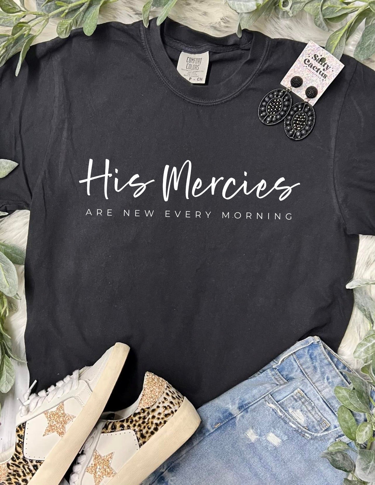 *DTF* His Mercies Are New Every Morning Black Comfort Color