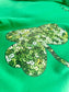 Lucky Faux (fake) Sequins - Irish Green Sweatshirt