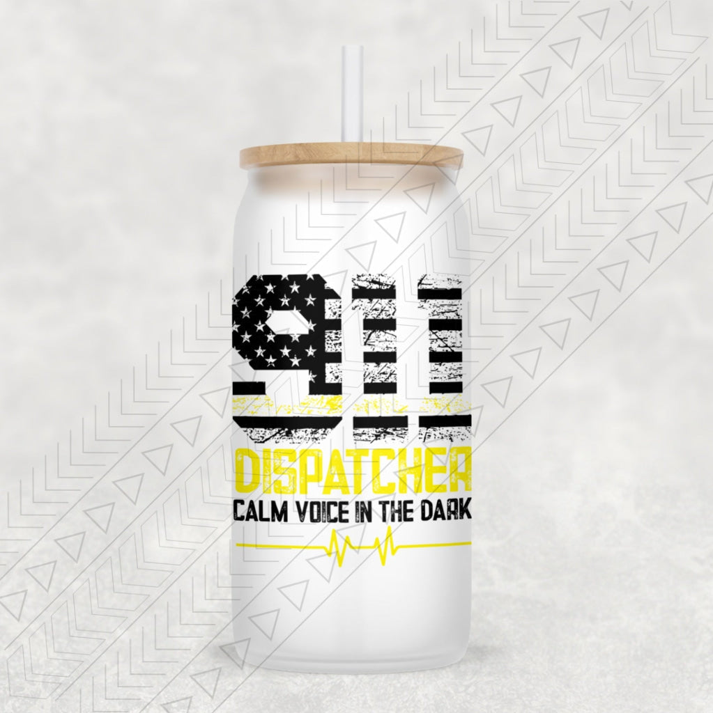 911 Dispatcher Glass Can