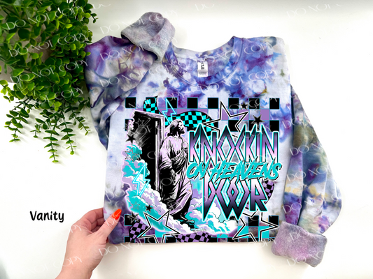 Knockin On Heavens Door - Vanity Ice Dyed Tshirt - YOUTH & ADULT