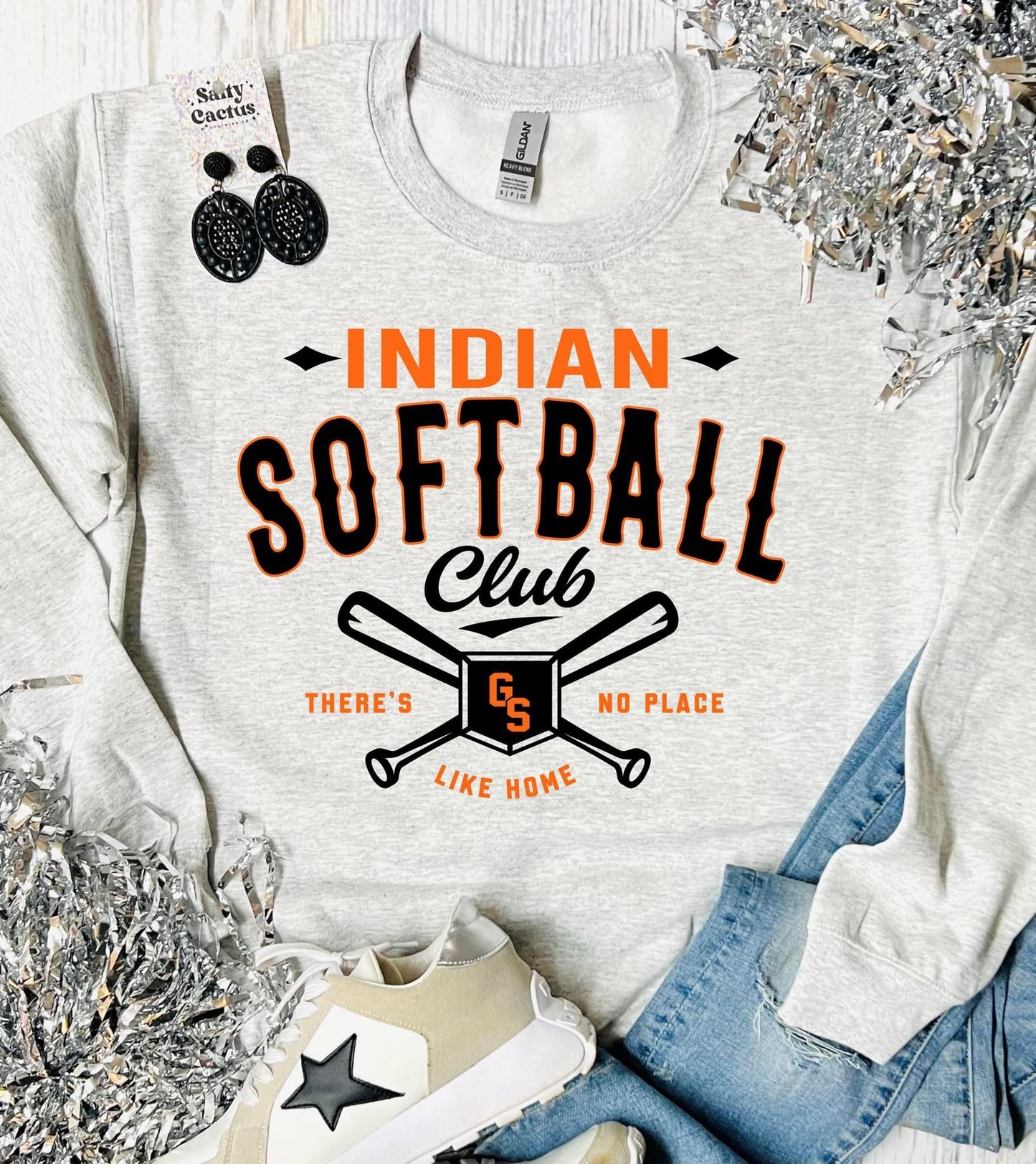 Mascot Softball Club Ash Grey Sweatshirt