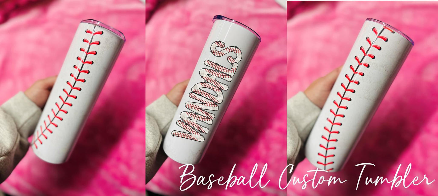 *TUMBLER* Baseball Custom