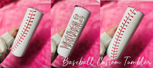 *TUMBLER* Baseball Custom