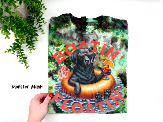 Boatin’ And Floatin’ Lab - Monster Mash Ice Dyed Tshirt - YOUTH & ADULT