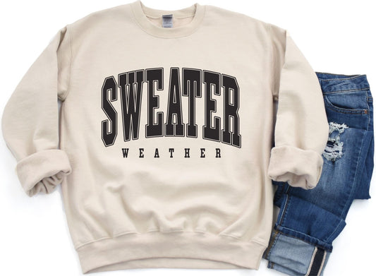 * PUFF* Sweater Weather Tan Sweatshirt