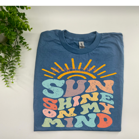 Sunshine on my MInd - Gildan Blue