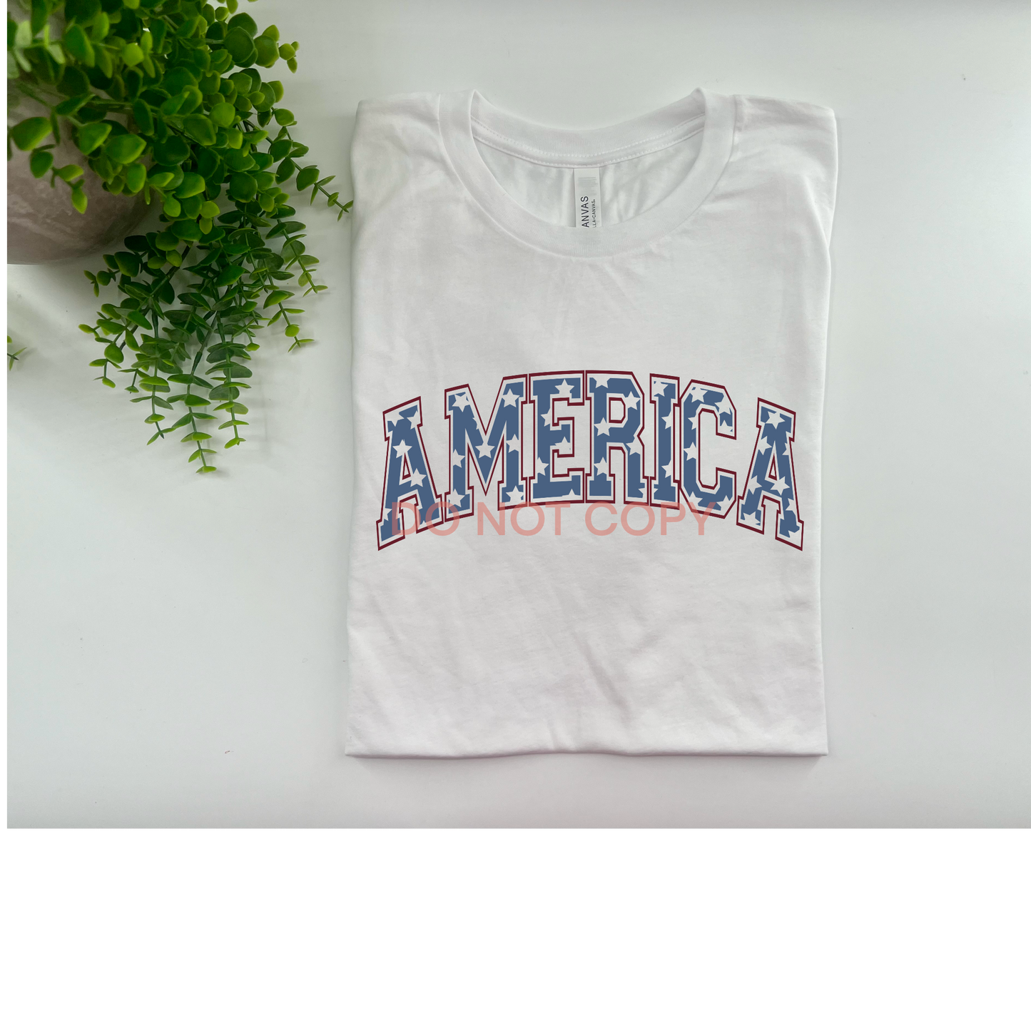 America - Bella Canvas - White