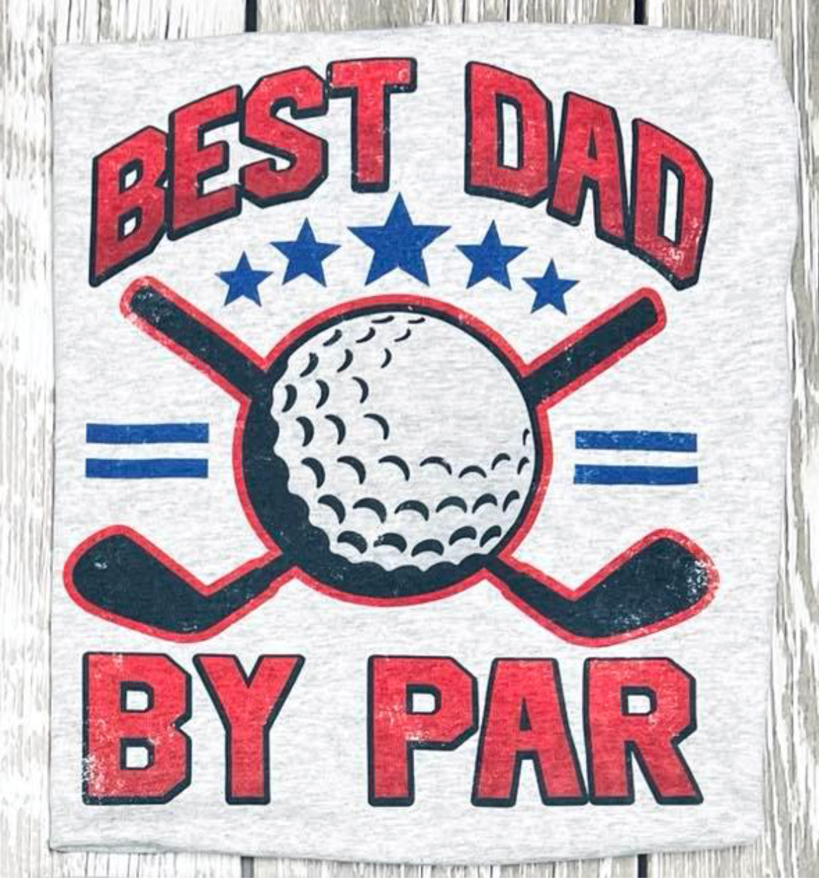 Best Dad by Par Grey Tee