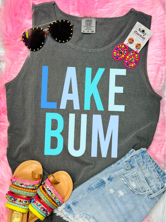 *DTF* Lake Bum Blue Pepper Comfort Color Tank