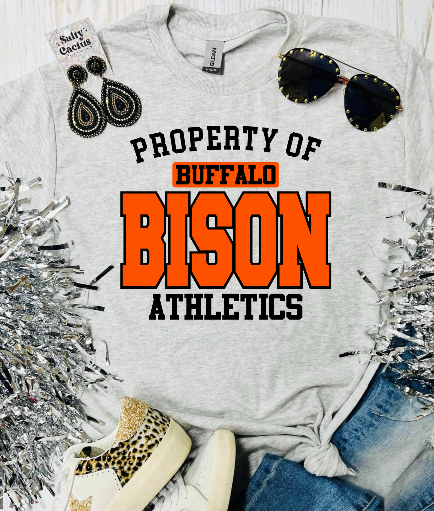 Sublimation Property of City Mascot Athletics Ash Grey Tee