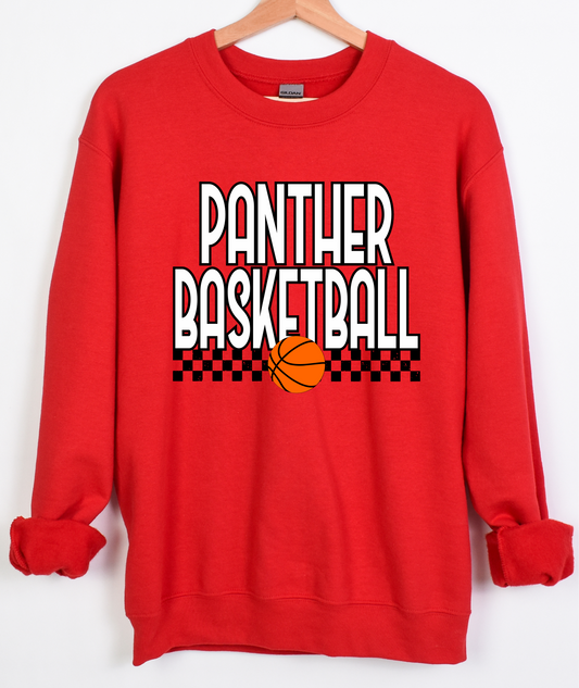 *DTF* Basketball Checkered Mascot Spirit Sweatshirt