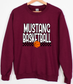 *DTF* Basketball Checkered Mascot Spirit Sweatshirt