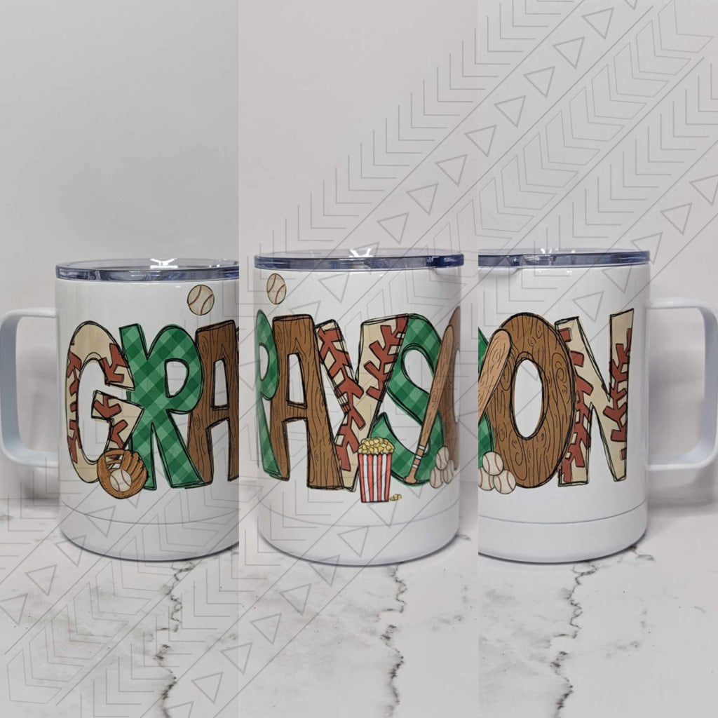 Baseball Name Travel Mug Travel Mugs