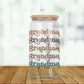 Boho Custom Name Glass Can