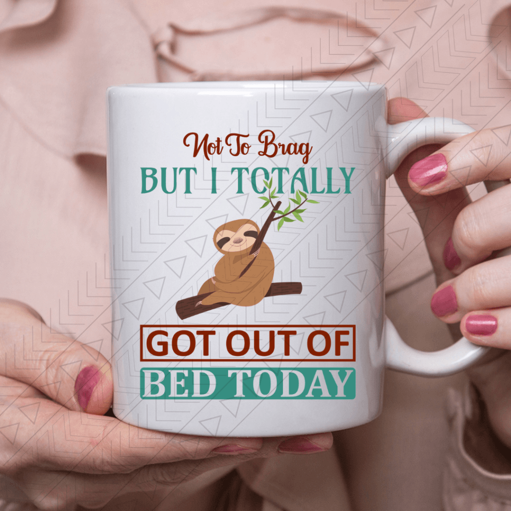 Brag Sloth Ceramic Mug 11Oz Mug