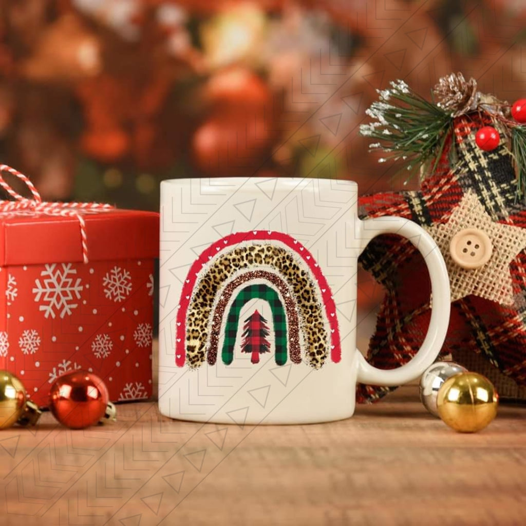 Christmas Rainbow Ceramic Mug 11Oz Mug