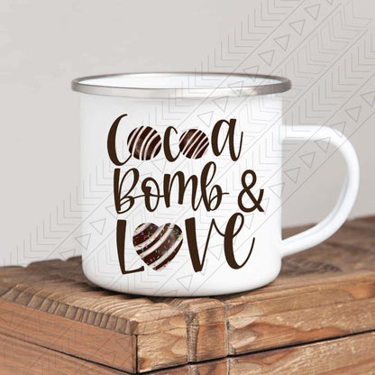 Cocoa Bomb & Love Enamel Mug Mug