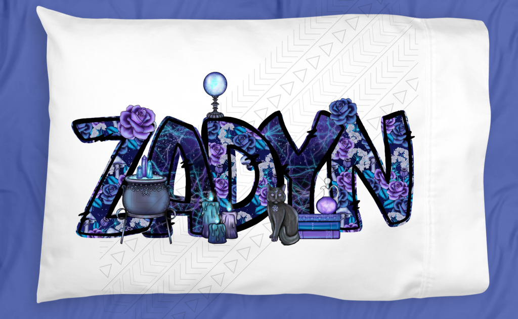 Floral Witchy Pillowcase Personalized Pillowcases