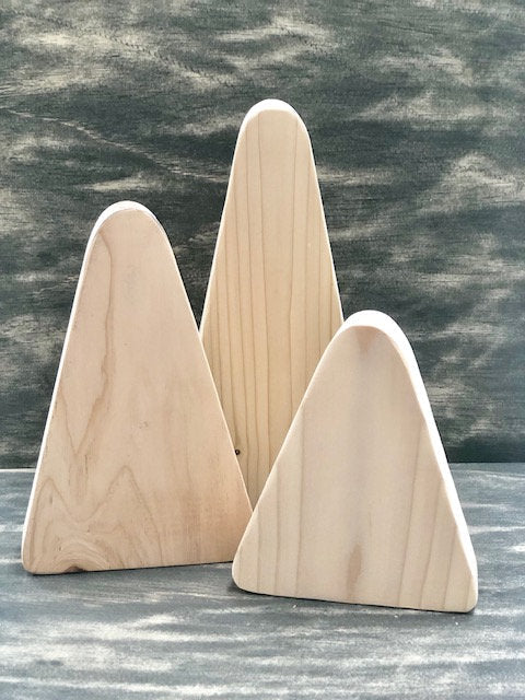 Raw Wood Candy Corn