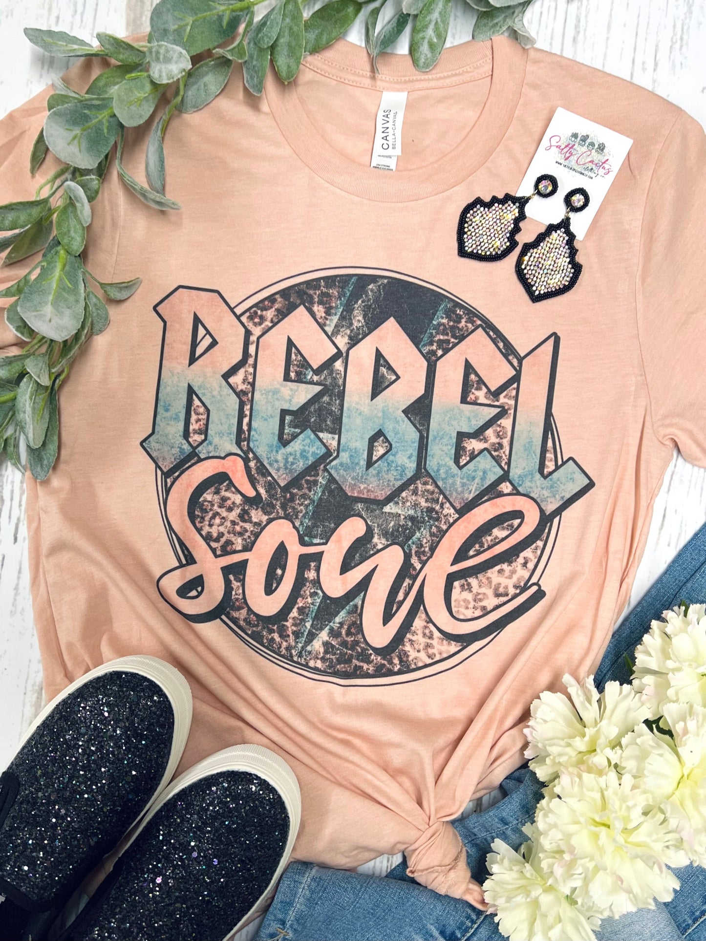 Rebel Soul Peach Tee