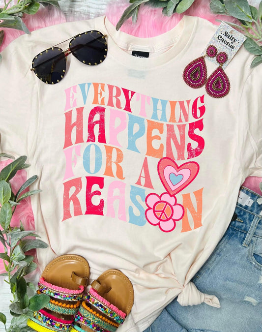 Everything Happens For A Reason Blossom Tee