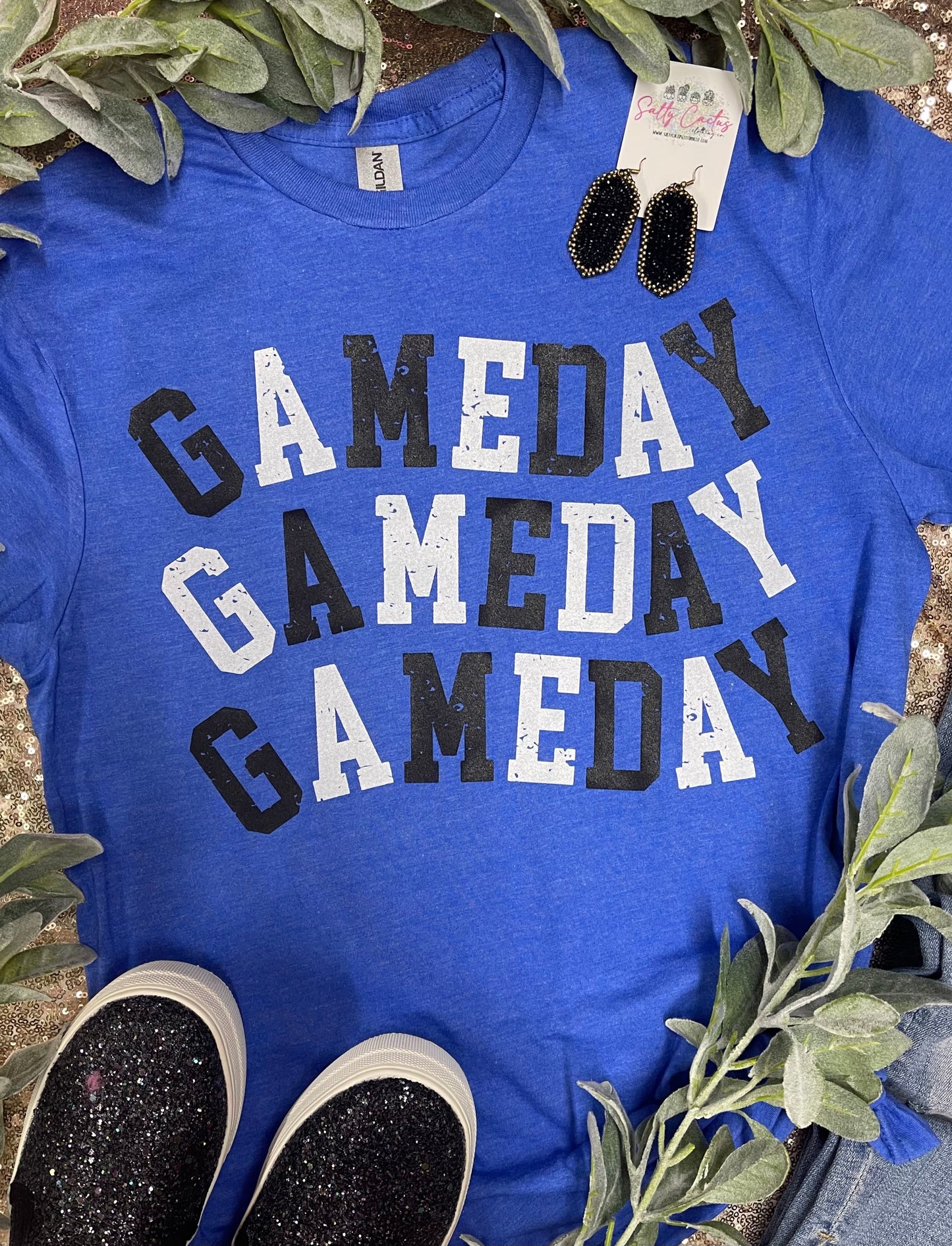 Game Day Screen Printed Colored Tees