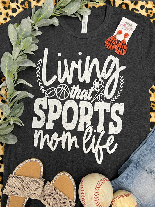 Screen Printed Living that Sports Mom Life