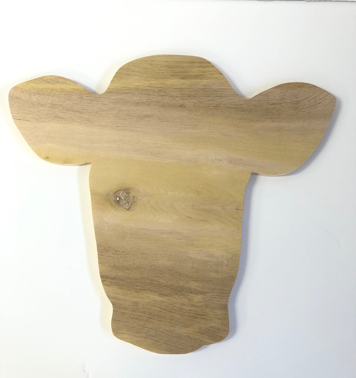 Raw Cow Head 1/4” Door Hanger - 18”