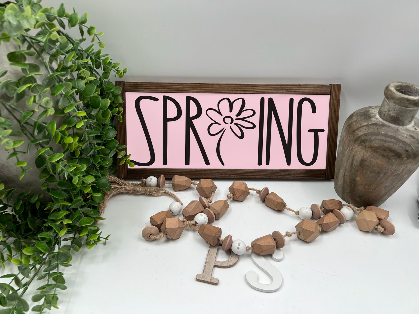 Spring - V. Victorian/Thick/Kona - Wood Sign