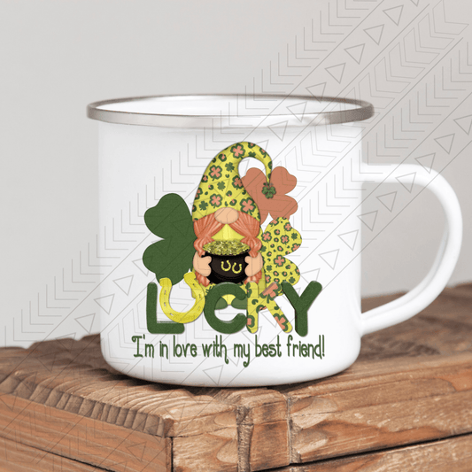 Lucky In Love Enamel Mug Mug