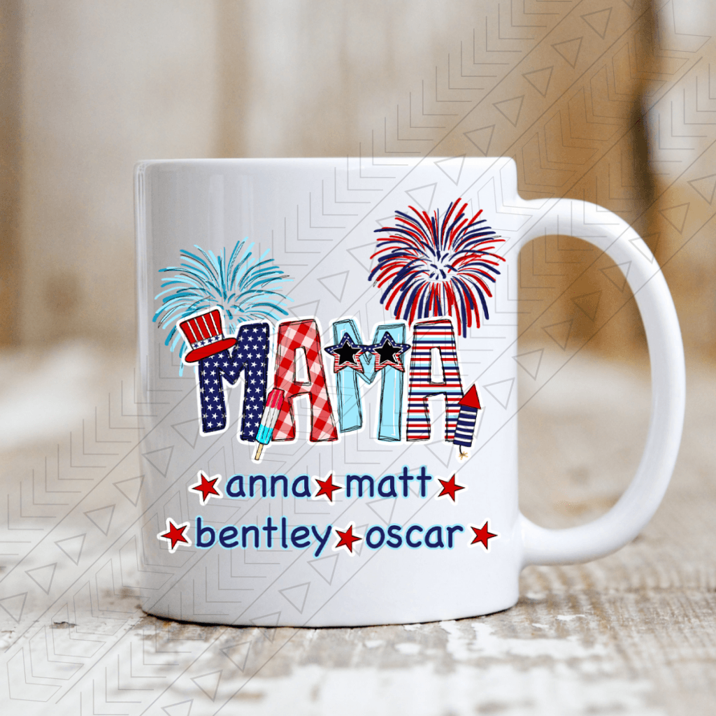 Mama 4Th Of July Ceramic 11Oz Mug Mug