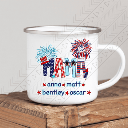 Mama 4Th Of July Enamel Mug Mug