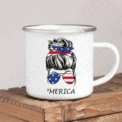 #merica Enamel Mug Mug