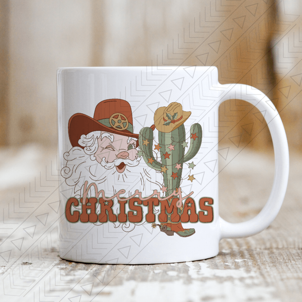 Merry Christmas Western Mug