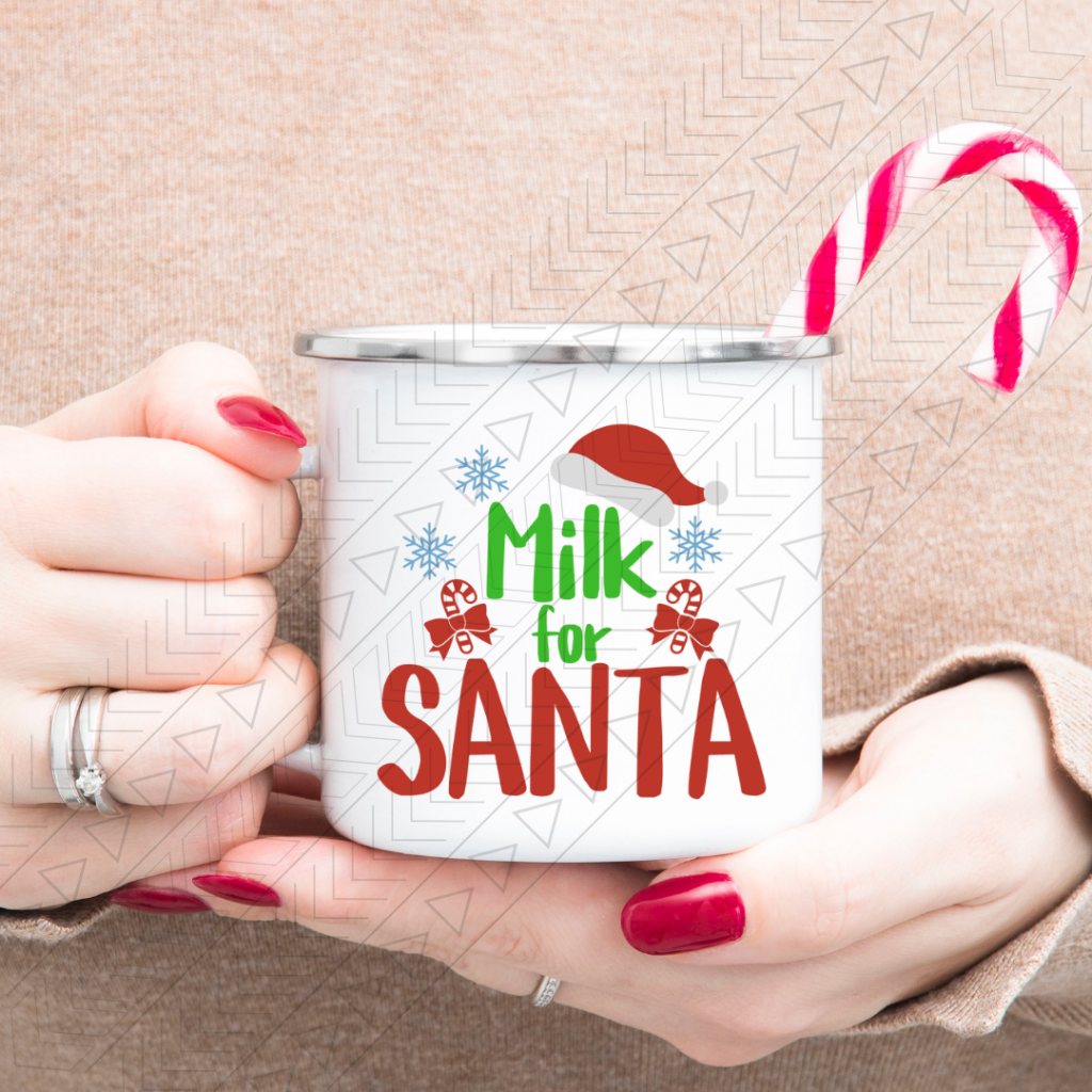 Milk For Santa Enamel Mug Mug