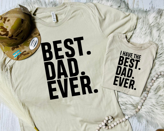 Best Dad Ever Tan Tee