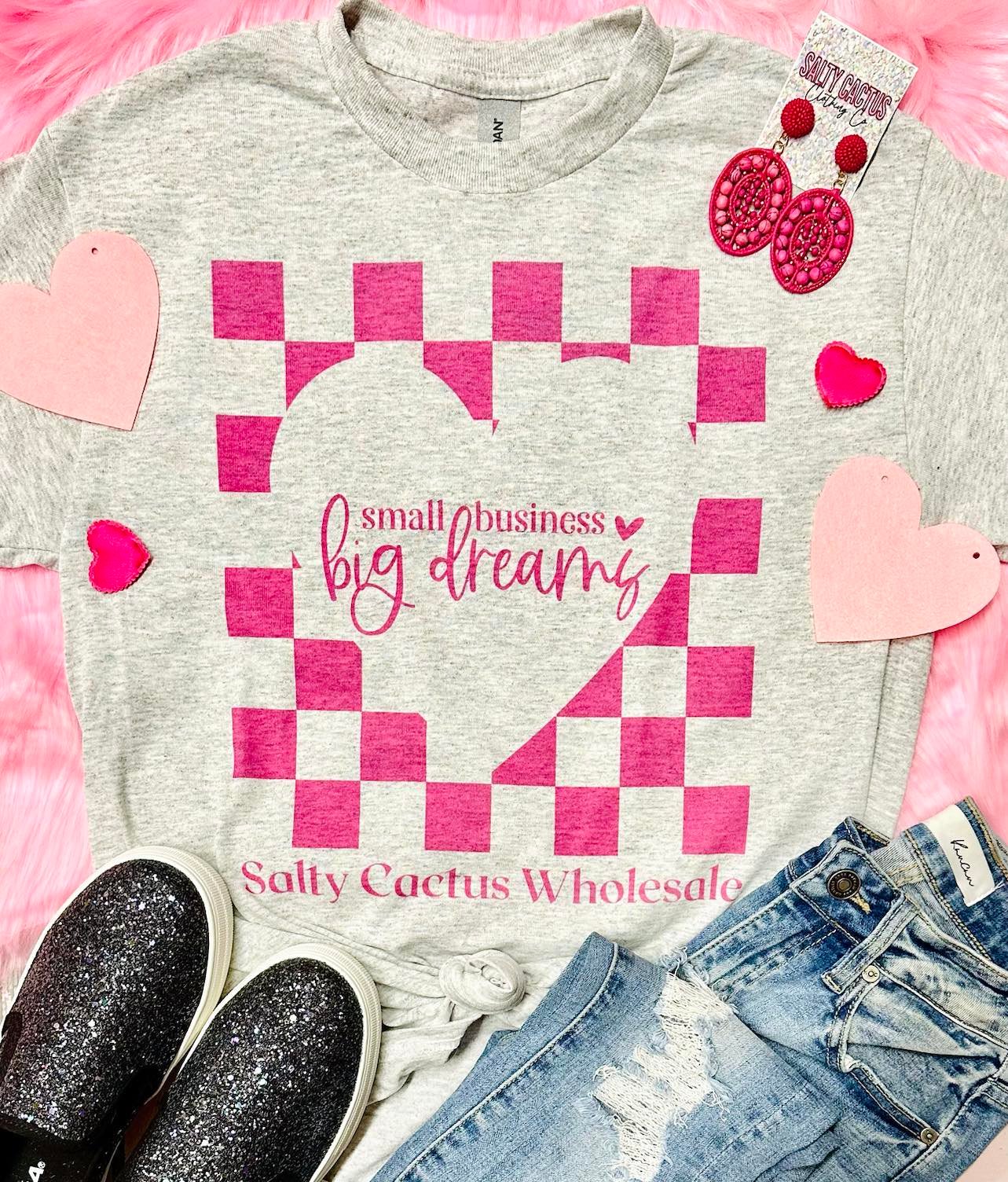 Small Business Big Dreams Grey Tee