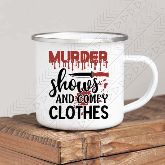 Murder Shows Comfy Clothes Enamel Mug Mug