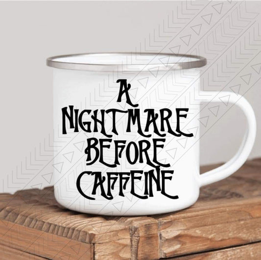 Nightmare Before Coffee Enamel Mug Mug