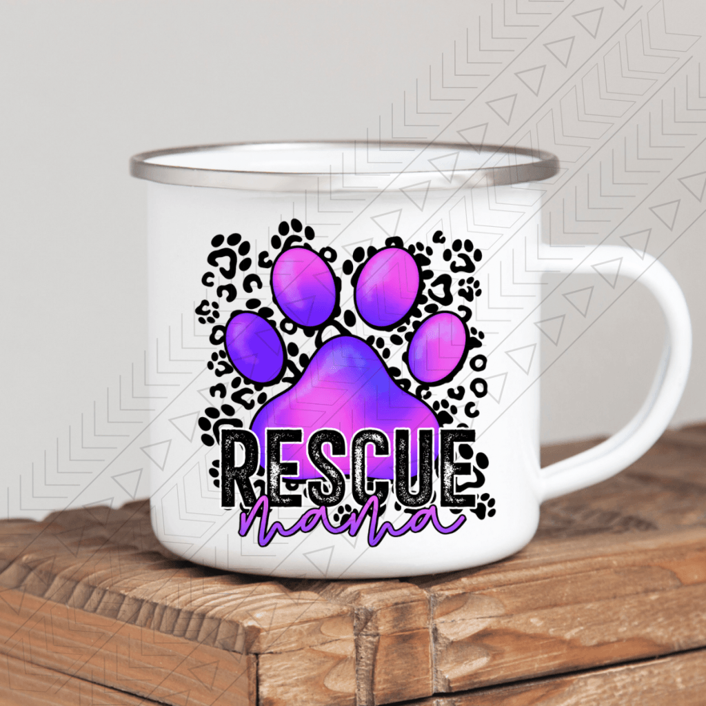 Rescue Mama Enamel Mug Mug