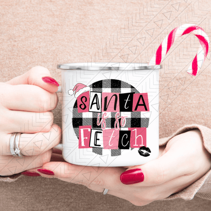 Santa Is So Fetch Enamel Mug Mug