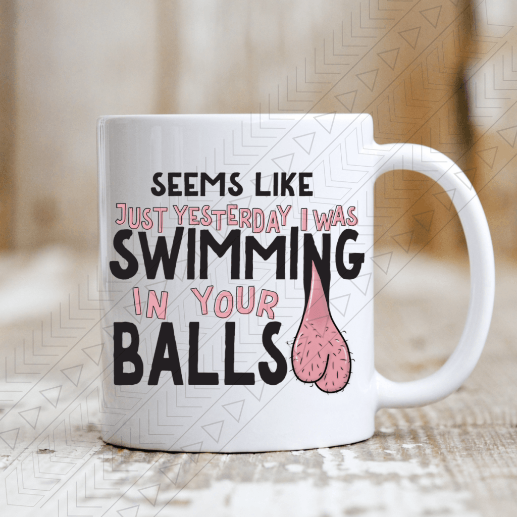 Seems Like Just Yesterday I Was Swimming Ceramic Mug 11Oz / Pink Mug