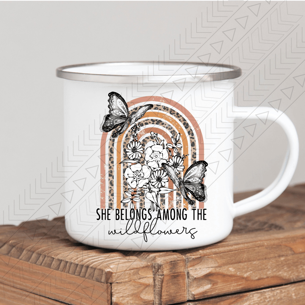 She Belongs Amoung The Wildflowers Mug