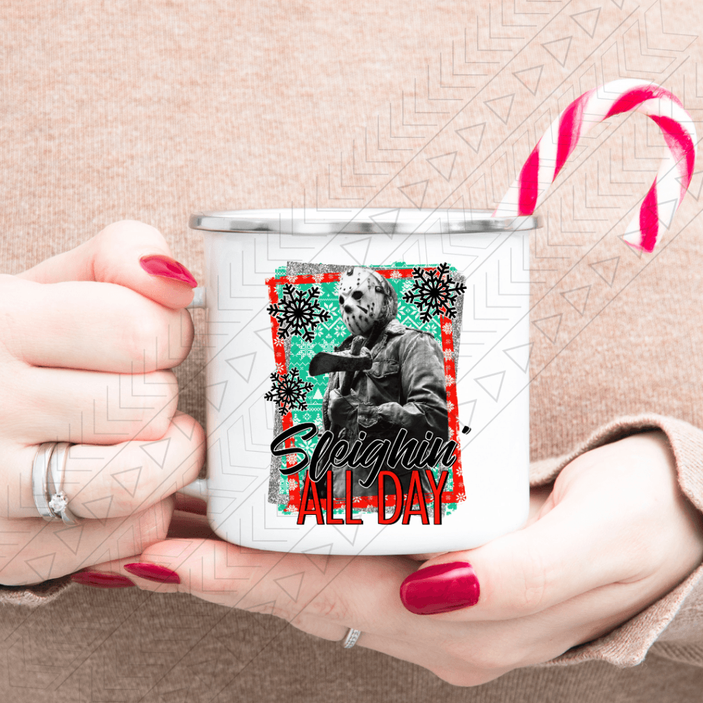 Sleighin All Day Enamel Mug Mug