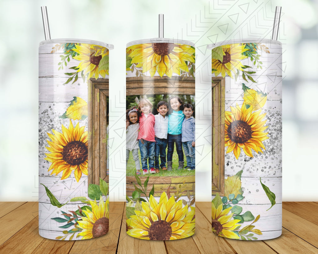 Sunflower Picture Frame Tumbler