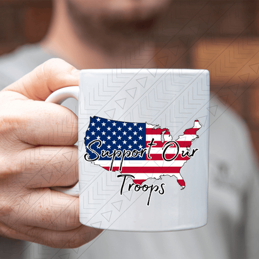 Support Our Troops Usa Ceramic Mug 11Oz Mug