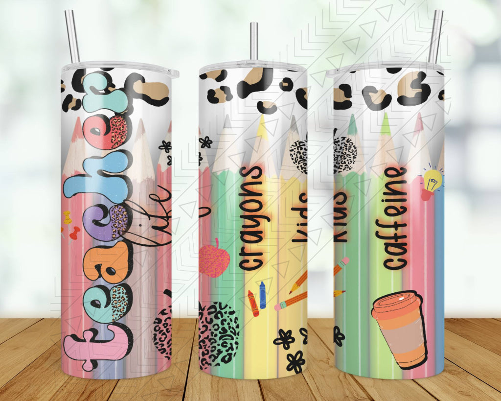 Teacher Life Pencils Tumbler