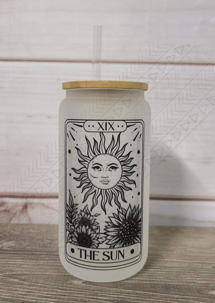 The Sun Tarot Glass Can