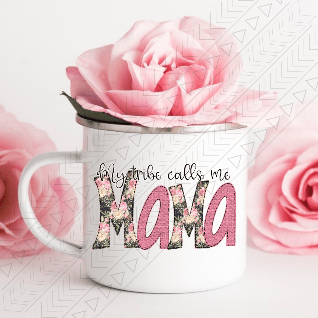 Tribe Calls Me Mama Enamel Mug Mug